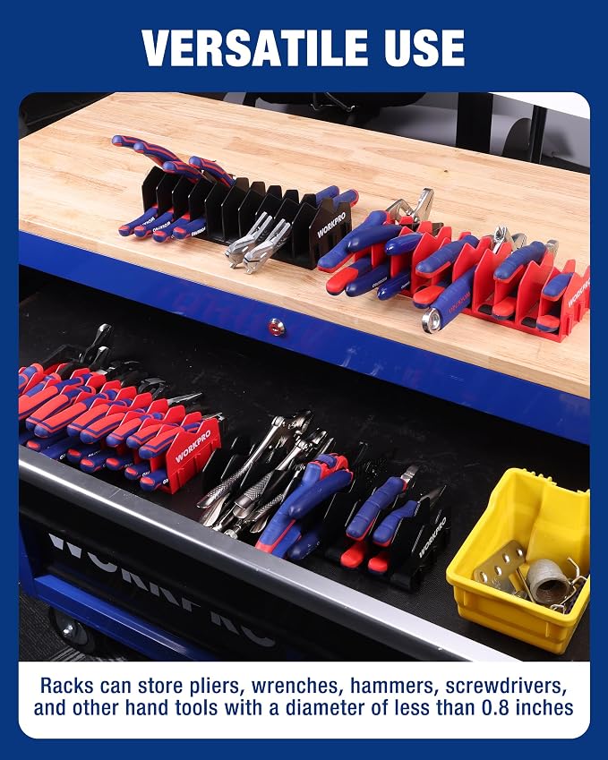 WORKPRO 4-Pack Plier Organizer Rack, Pliers Holder and Cutter Organizers - Image 7