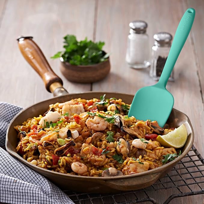Silicone Spatula 3‑Piece Set Heat Resistant 600°F Non‑Stick Rubber Spatulas - Image 3