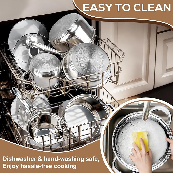 Stainless Steel Cookware Set - Image 5