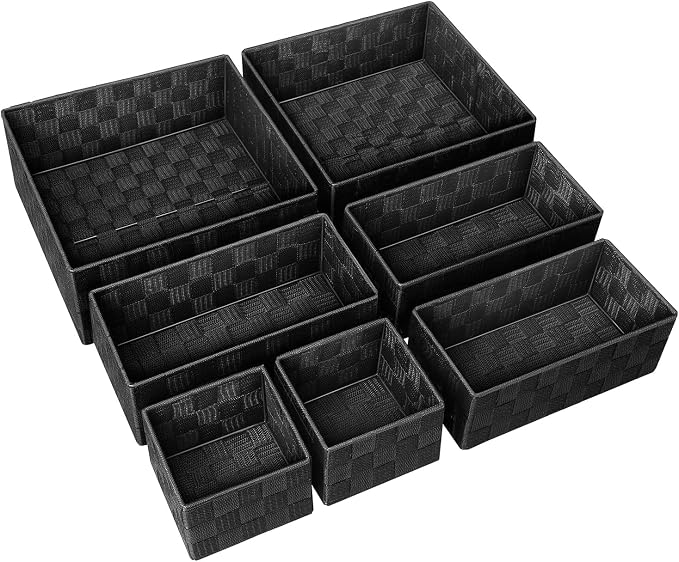 Posprica Small Baskets for Organizing Woven Storage for Shelves, Decorative - Image 2