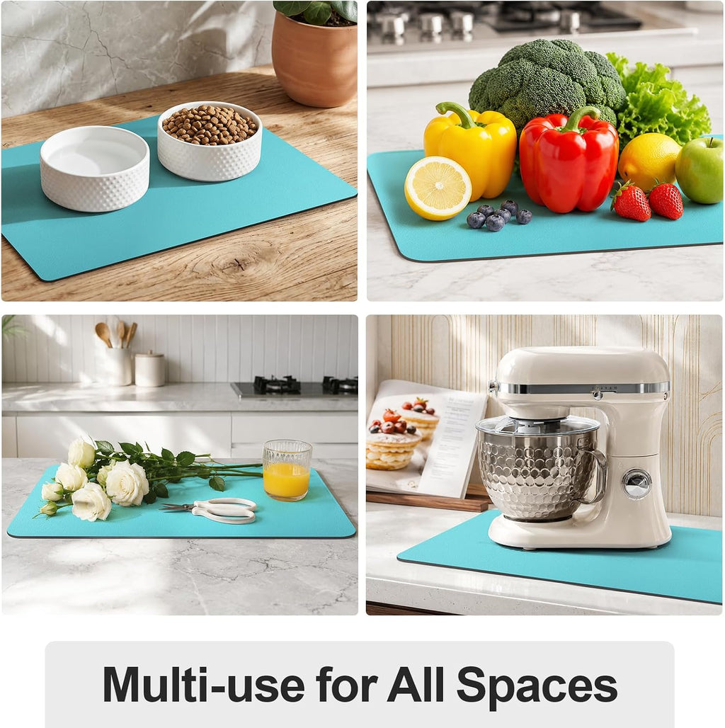 Dish Drying Mat for Kitchen Counter | Coffee Bar Mat for Countertops