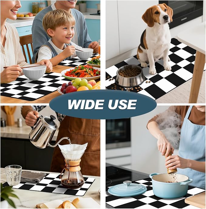 Dish Drying Mats for Kitchen Counter, Waterproof Coffee Mat for Countertop - Image 8