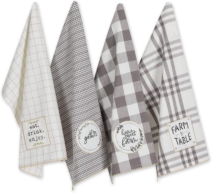 DII Home Sweet Farmhouse Kitchen Collection, Dishtowel Set by DII