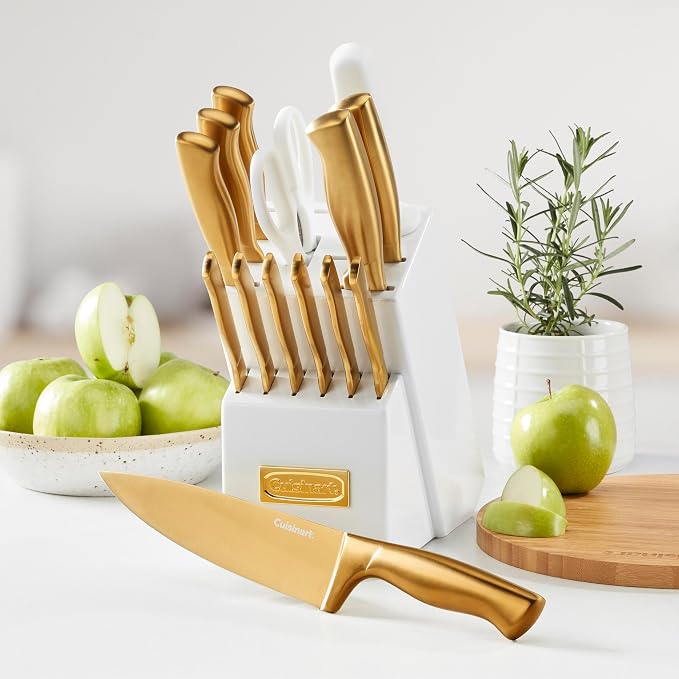 Cuisinart Professional Block Knife Set, Lightweight, Stainless Steel, Durable & - Image 3