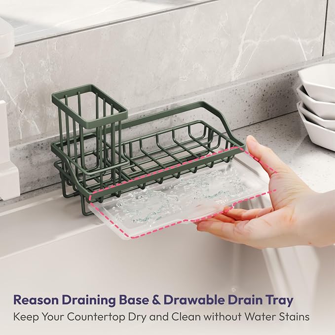 SWTYMIKI Sink Caddy Sponge Holder - Image 4