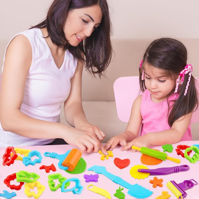 36-Piece Dough Tool Set for Kids Ages 3-8 – Includes Animal Cutters, Rolling - Image 7