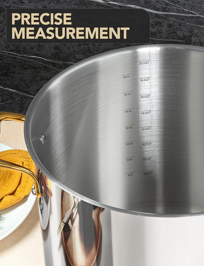 MICHELANGELO Stainless Steel Stock Pot - Image 4