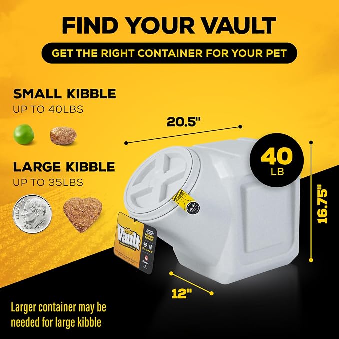 Gamma2 Vittles Vault Outback Airtight Pet Food Container, 40 Pounds - Image 3