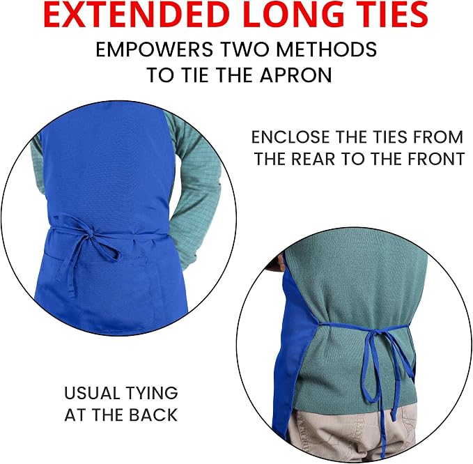 Utopia Kitchen 10 Pack Bib Apron Adjustable - Image 5