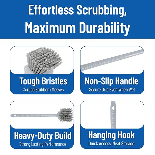 SPARTA 40501EC23 Plastic Large Scrub Brush, Kitchen Brush, Utility Brush - Image 4