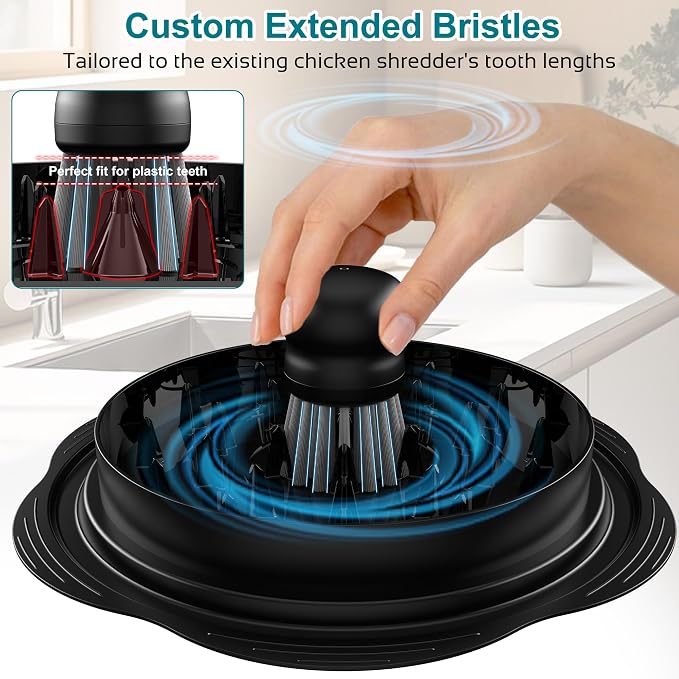 Mini Dish Brush for Cleaning Chicken Shredder, Palm Brush Dish Scrubber - Image 3