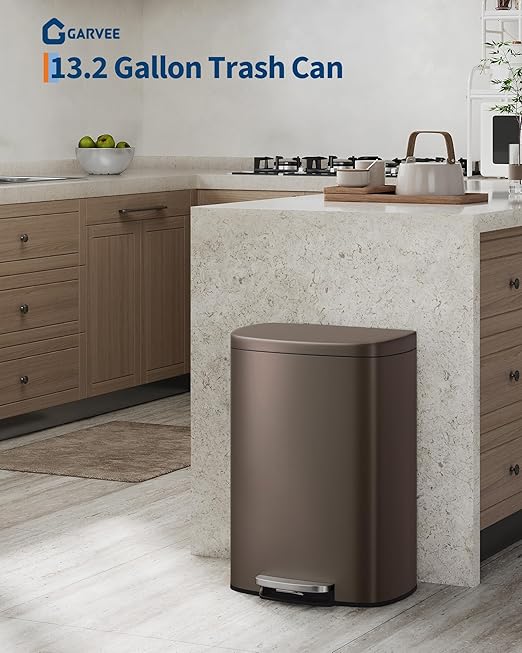 GarveeHome 13 Gal & 2.6 Gal Trash Can Combo Set, Kitchen Trash Can and Bathroom - Image 2