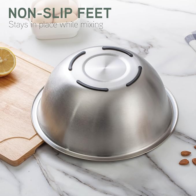 COOK WITH COLOR Stainless Steel Mixing Bowls Set - Image 2