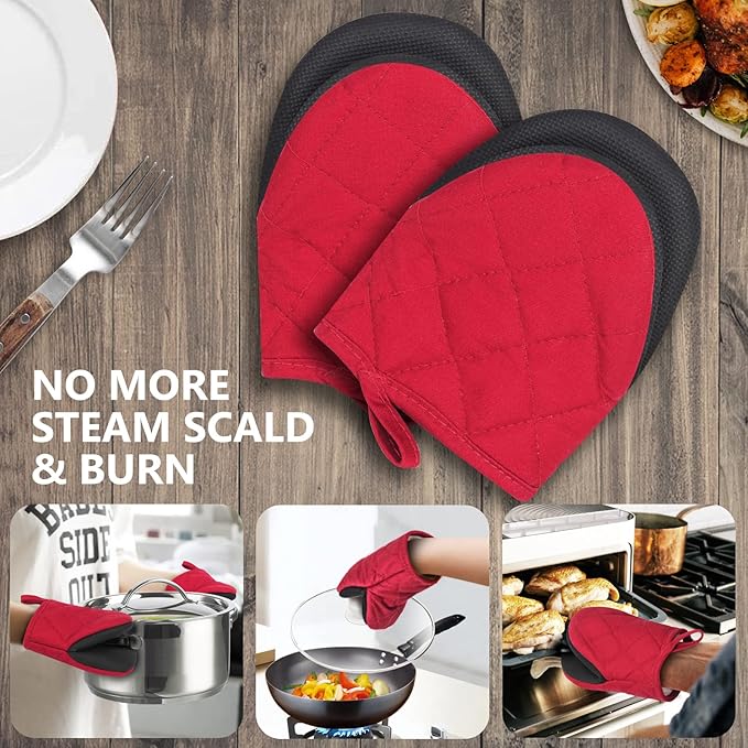 1 Pair Short Oven Mitts - Image 7