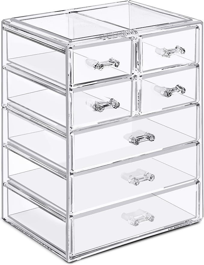 Sorbus Acrylic Makeup Organizer Set, 7-Drawer Vanity & Countertop Cosmetic by Sorbus