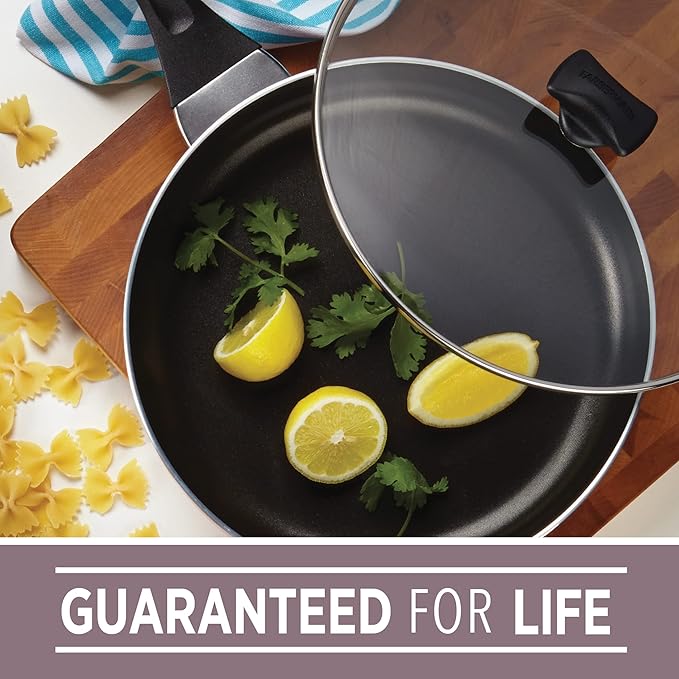 Farberware Dishwasher Safe Nonstick Jumbo Cooker/Saute Pan - Image 2
