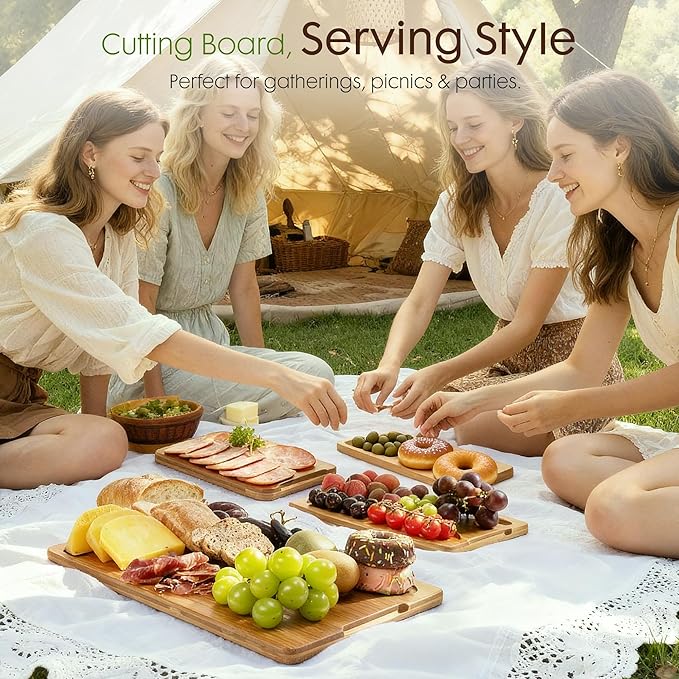 Astercook Deep-Carbonized Bamboo Cutting Boards - Image 7