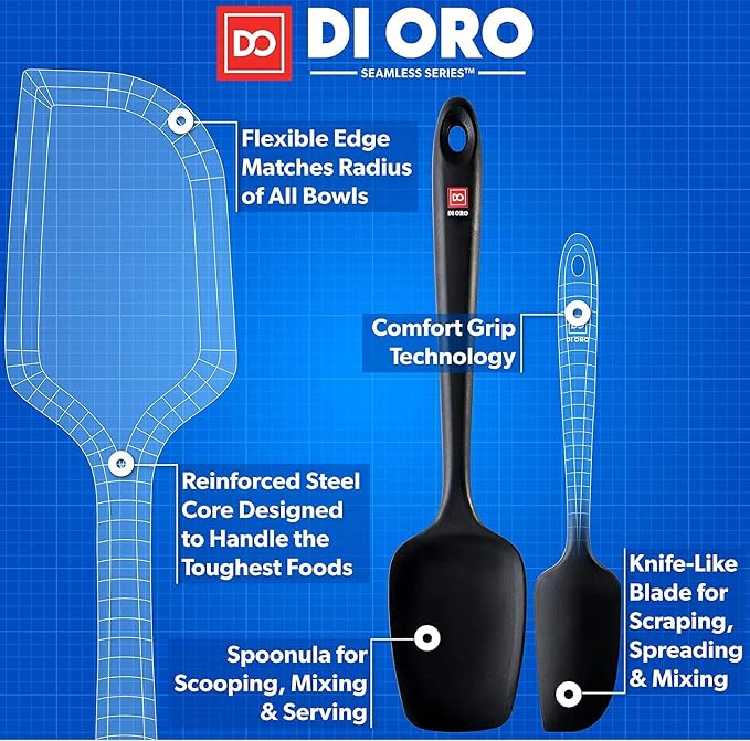 DI ORO Silicone Spatula Set - Image 4