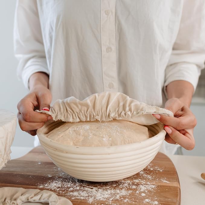 Beautiful Linen Cotton Blend Bowl Covers - Image 6