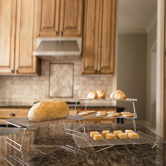 KITCHENATICS 4-Tier Stackable Cooling Racks - Image 3