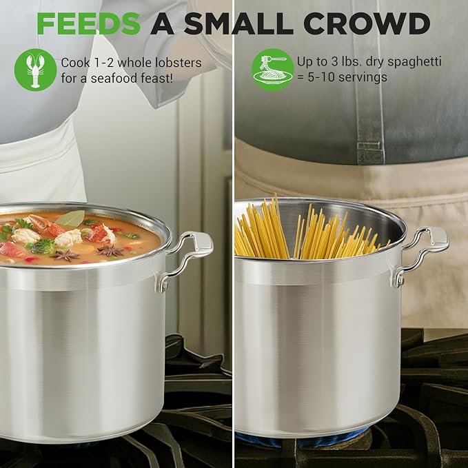 NutriChef 12-Quart Stainless Steel Stockpot - Image 5