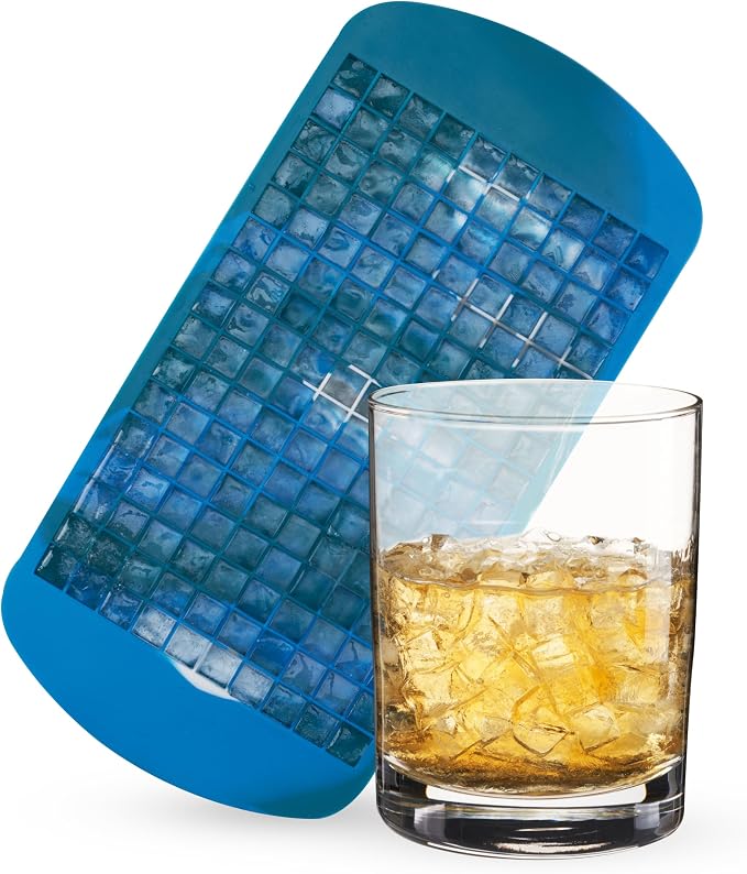 Host Mini Ice Cube Tray, Makes 160 Cubes, Durable Silicone Trays, Iced Coffee by HOST