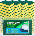 AIDEA Sponges Kitchen, 50 Pack Heavy Duty Dish Sponge, Cleaning Dish Scrubber by AIDEAHOME