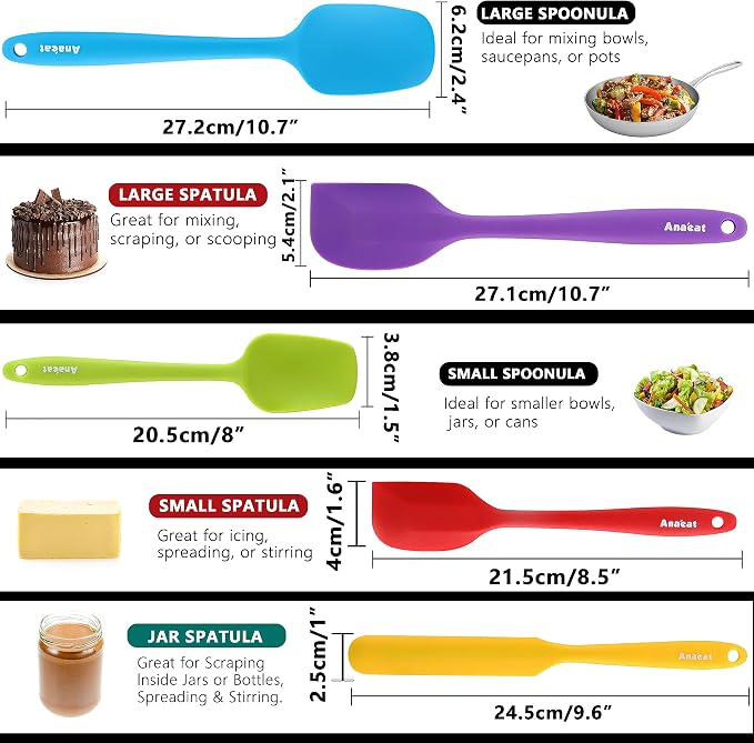 Anaeat Silicone Spatula Set of 5 - Image 7