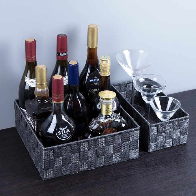 Posprica Woven Storage Baskets for Organizing, Small Baskets Cube Bin Container - Image 4