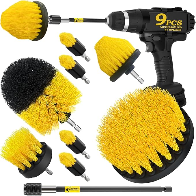 Holikme 9Pack Drill Brush ，All Purpose Drill Brush by Holikme