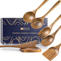 Wooden Spoons for Cooking, Nonstick Cooking Utensil Set by HEFILD