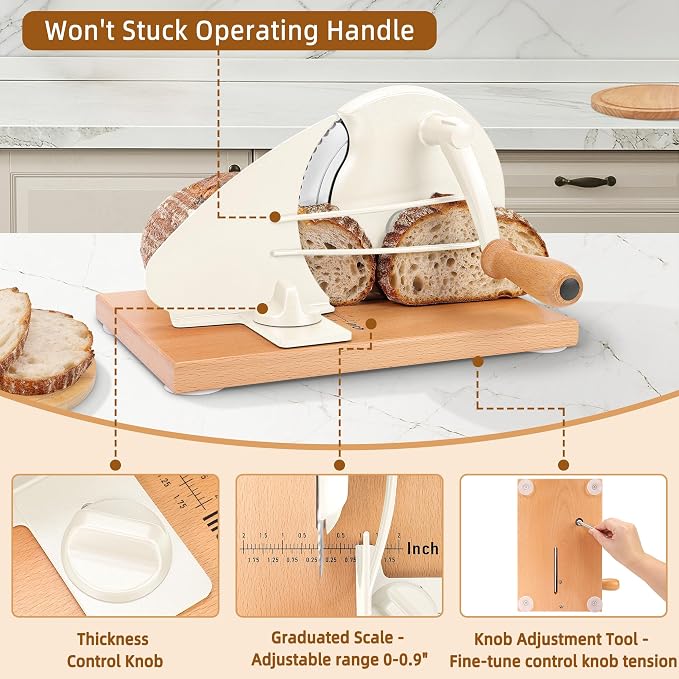 CAWIU Upgraded Manual Bread Slicer - Image 3