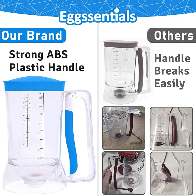 Eggssentials Batter Dispenser – Easy Pour Pancake Batter Dispenser - Image 4