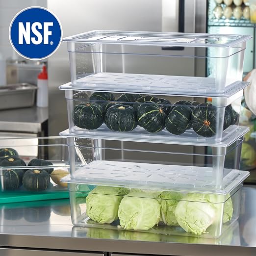 CURTA 4-Pack Full Size 6" Deep NSF Polycarbonate Food Pans - Image 4