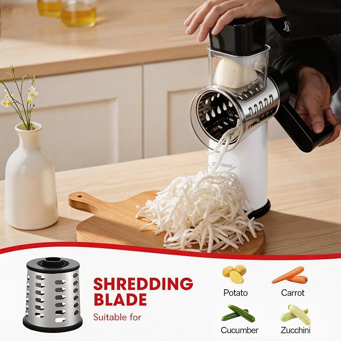 Rotary Cheese Grater Hand Crank - Image 4