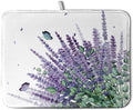 Purple Lavender Dish Drying Mat by Kwlegh