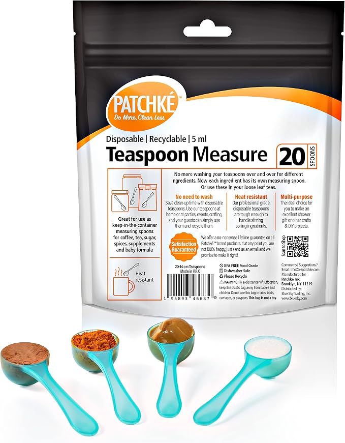 Plastic Measuring Spoons, Fits in Jar, Good - Image 3