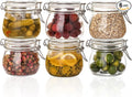 Liuruiyu 16oz - 6 Pack Round Glass Jars by Liuruiyu