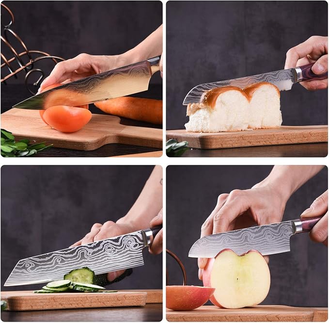 Professional Kitchen Knife Set, 5-Piece High Carbon German Stainless Steel Chef - Image 7