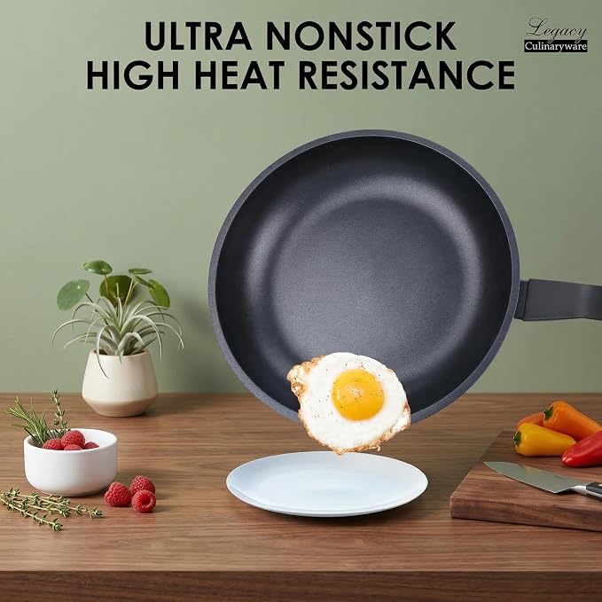 Nonstick Frying Pan Skillet, 10 Inch Frying Pan Skillet, Egg pans, Omelette Pan - Image 3
