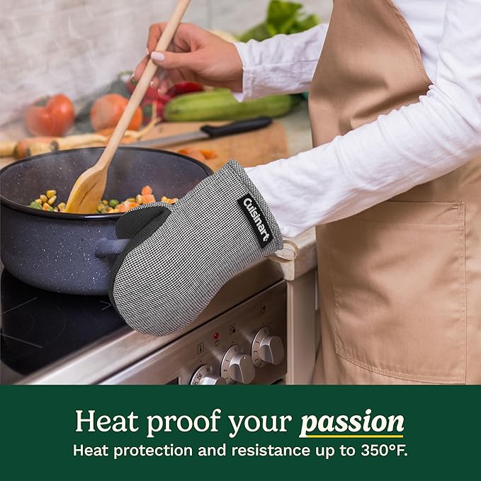 Cuisinart Heritage Mini Oven Mitts – 5.5” x 7” Heat-Resistant Kitchen Mitts - Image 3