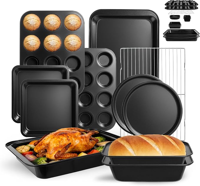11-Piece Nonstick Baking Pans Set by Unknown