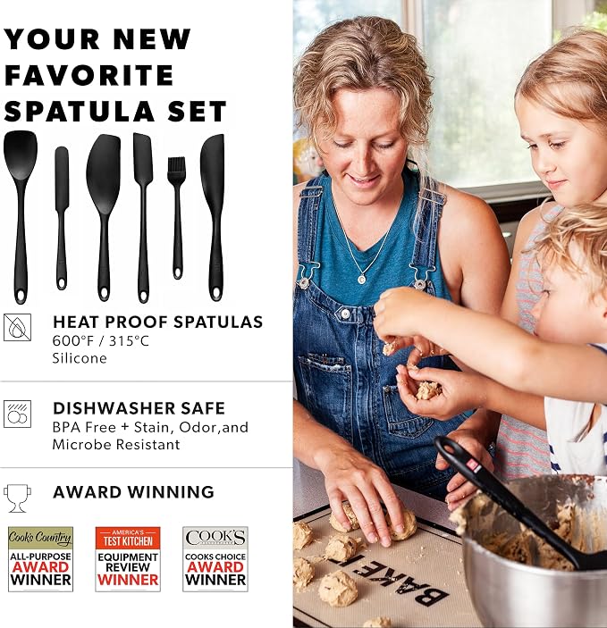 All New DI ORO 6-Piece Silicone Spatula Set - Image 4