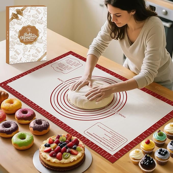 Silicone Baking Mat, Non Stick Pastry Mat Sheet - Image 9