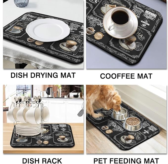 Absorbent Coffee Bar Mat - Image 2