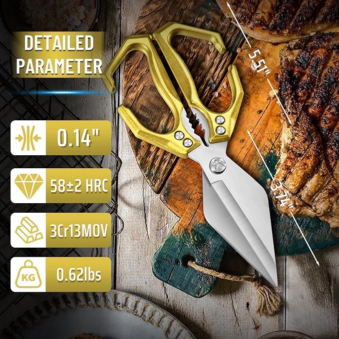 Dream Reach Heavy Duty Poultry Shears Kitchen Scissors - Image 5