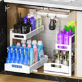 Petiza Metal Under Sink Organizer, Pull Out Cabinet Organizer Rack by petiza