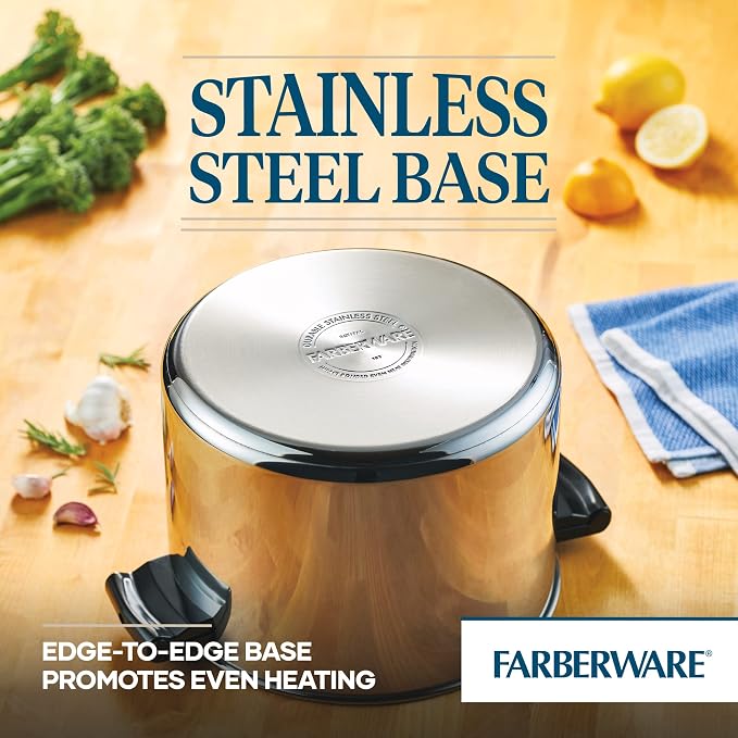 Farberware 70755 Classic Series Stainless Steel 8-Quart Covered Straining - Image 6