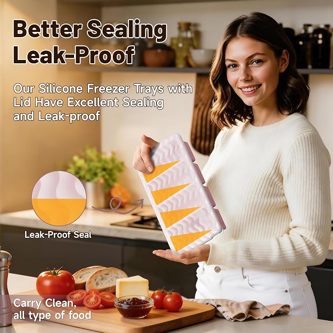 3-Pack Silicone Freezer Trays - Image 3