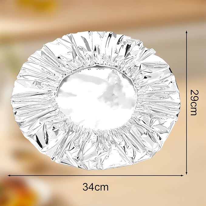 70PCS Reusable Aluminum Foil Food Covers, Aluminum tin Foil Insulation Cover - Image 4